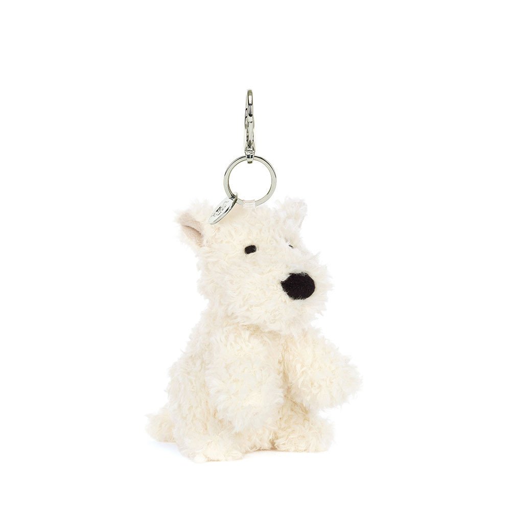 Jellycat Munro Scottie Dog Bag Charm 西高地小狗钥匙圈